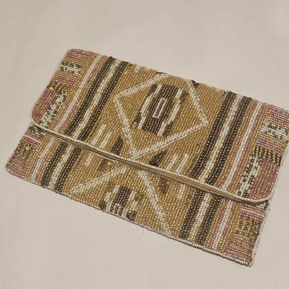 Charming Charlie Beaded Clutch